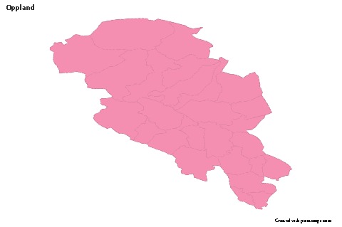 Sample Maps for Oppland (pink,outline)