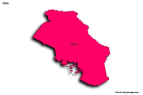 Sample Maps for Oslo (colored,shadowy)