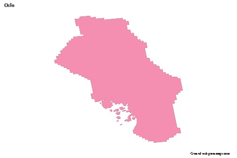 Sample Maps for Oslo (pink,outline)