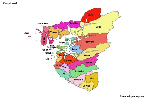 Sample Maps for Rogaland (colored)