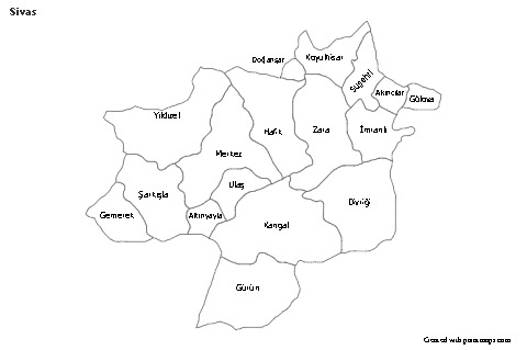 Sample Maps for Sivas (black-white)