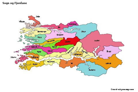 Sample Maps for Sogn og Fjordane (colored)