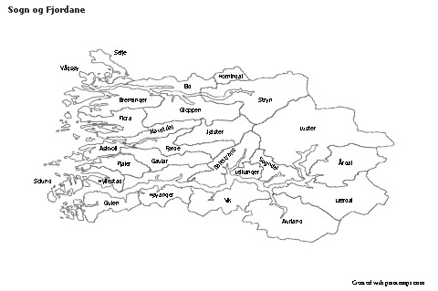 Sample Maps for Sogn og Fjordane (black-white)