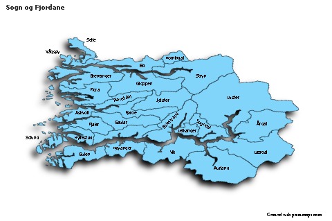 Sample Maps for Sogn og Fjordane (blue,shadowy)