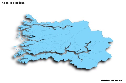 Sample Maps for Sogn og Fjordane (blue,outline,shadowy)
