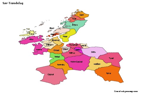 Sample Maps for Sør-Trøndelag (colored)
