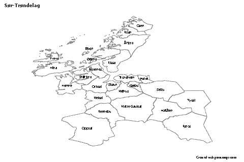 Sample Maps for Sør-Trøndelag (black-white)