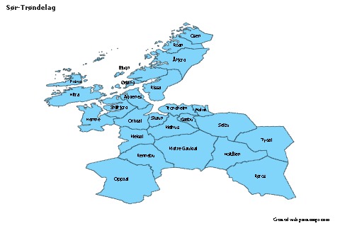 Sample Maps for Sør-Trøndelag (blue)