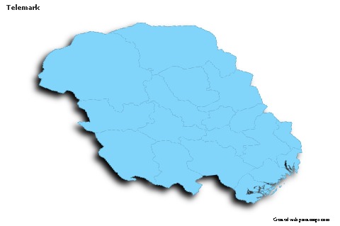 Sample Maps for Telemark (blue,outline,shadowy)