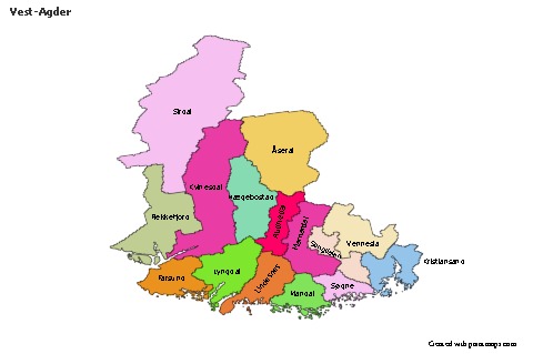 Sample Maps for Vest-Agder (colored)