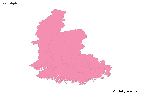 Sample Maps for Vest-Agder (pink,outline)