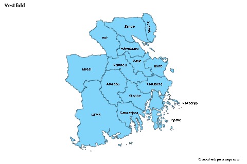 Contoh Peta untuk Vestfold (biru)