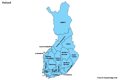 Sample Maps for Finland (blue)