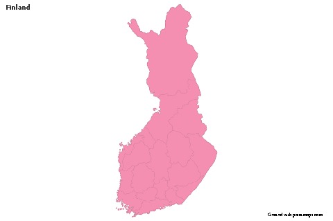Sample Maps for Finland (pink,outline)