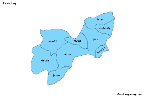 Sample Maps for Tekirdag (blue)