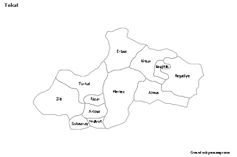 Sample Maps for Tokat (black-white)