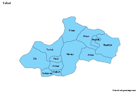Sample Maps for Tokat (blue)