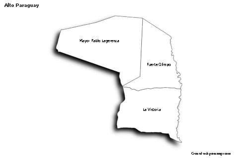 Sample Maps for Alto Paraguay (black-white,shadowy)