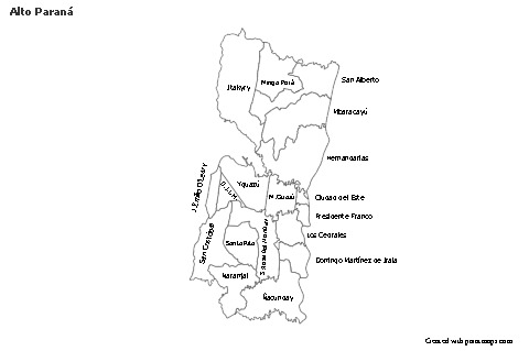 Sample Maps for Alto Paraná (black-white)