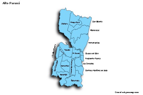 Sample Maps for Alto Paraná (blue,shadowy)