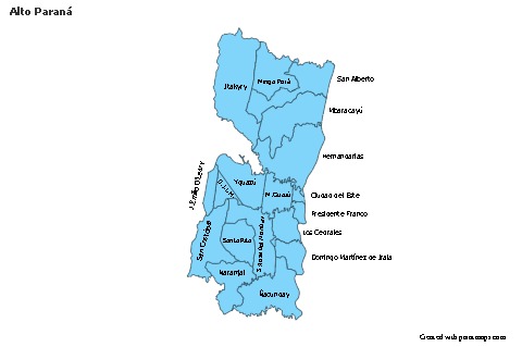Sample Maps for Alto Paraná (blue)