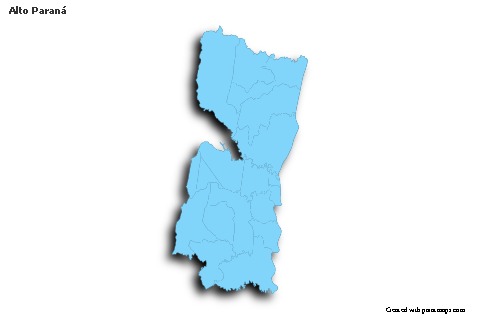 Sample Maps for Alto Paraná (blue,outline,shadowy)