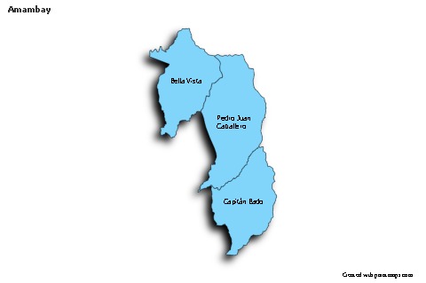 Contoh Peta untuk Amambay (biru,bayangan)