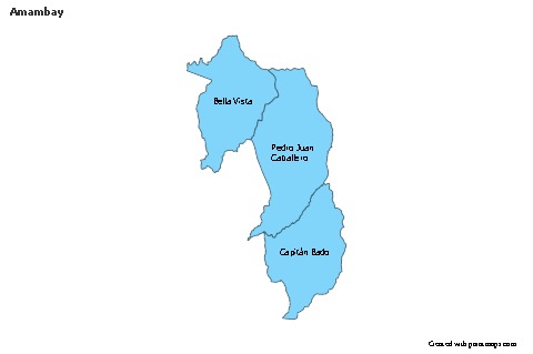 Contoh Peta untuk Amambay (biru)