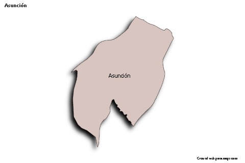 Mapas de muestra para Asunción (coloreado,sombrío)
