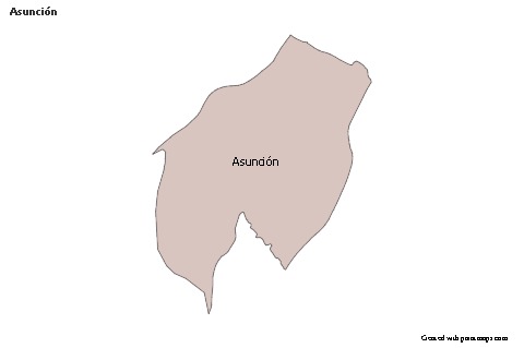 Mapas de muestra para Asunción (coloreado)