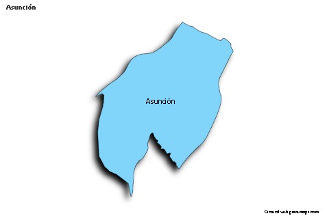 Mapas de muestra para Asunción (azul,sombrío)