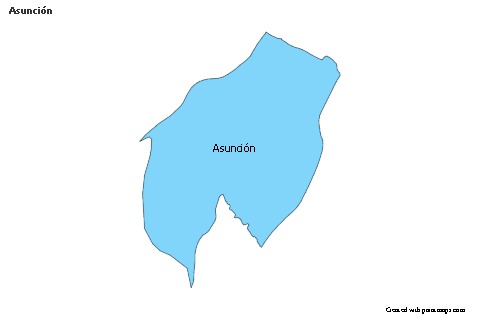 Mapas de muestra para Asunción (azul)