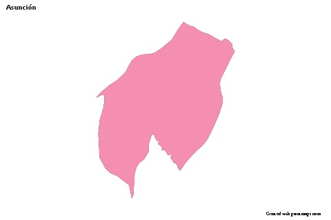 Mapas de muestra para Asunción (rosa,contorno)