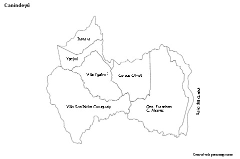 Sample Maps for Canindeyú (black-white)