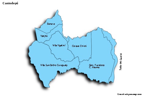 Sample Maps for Canindeyú (blue,shadowy)