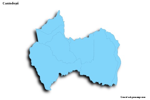 Sample Maps for Canindeyú (blue,outline,shadowy)