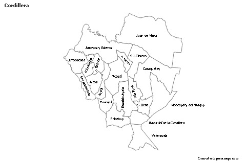 Cordillera için Örnek Haritalar (siyah-beyaz)
