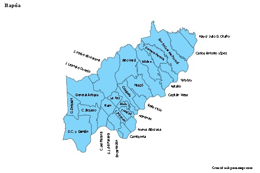 Sample Maps for Itapúa (blue)