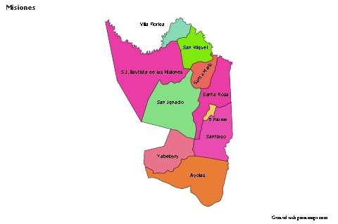 Sample Maps for Misiones (colored)