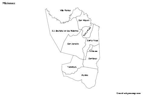 Sample Maps for Misiones (black-white)