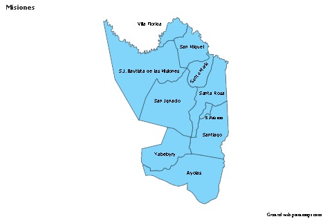 Sample Maps for Misiones (blue)