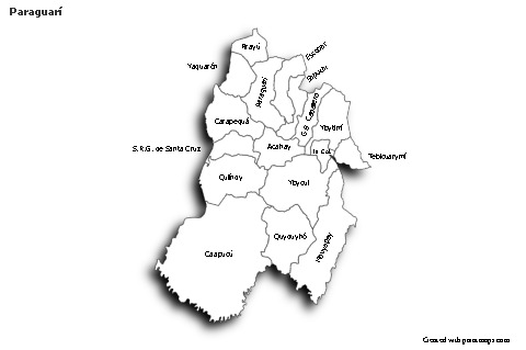 Sample Maps for Paraguarí (black-white,shadowy)