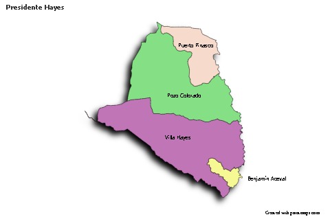 Sample Maps for Presidente Hayes (colored,shadowy)