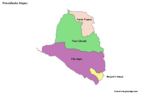 Sample Maps for Presidente Hayes (colored)