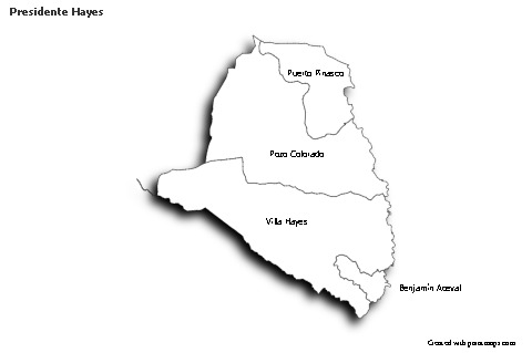 Sample Maps for Presidente Hayes (black-white,shadowy)