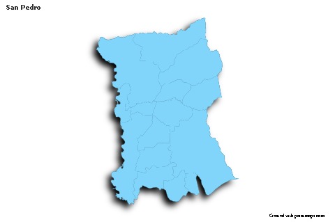 Sample Maps for San Pedro (blue,outline,shadowy)