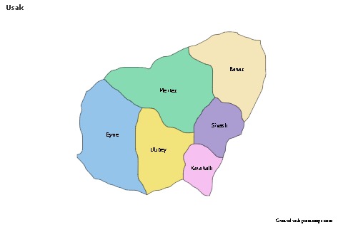 Sample Maps for Usak (colored)