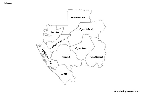 Sample Maps for Gabon (black-white)