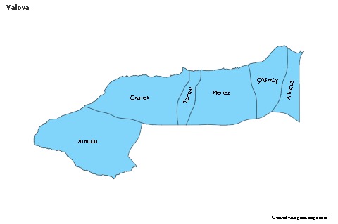 Contoh Peta untuk Yalova (biru)