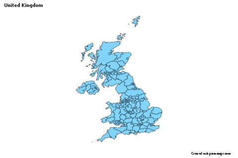Sample Maps for United Kingdom (blue)